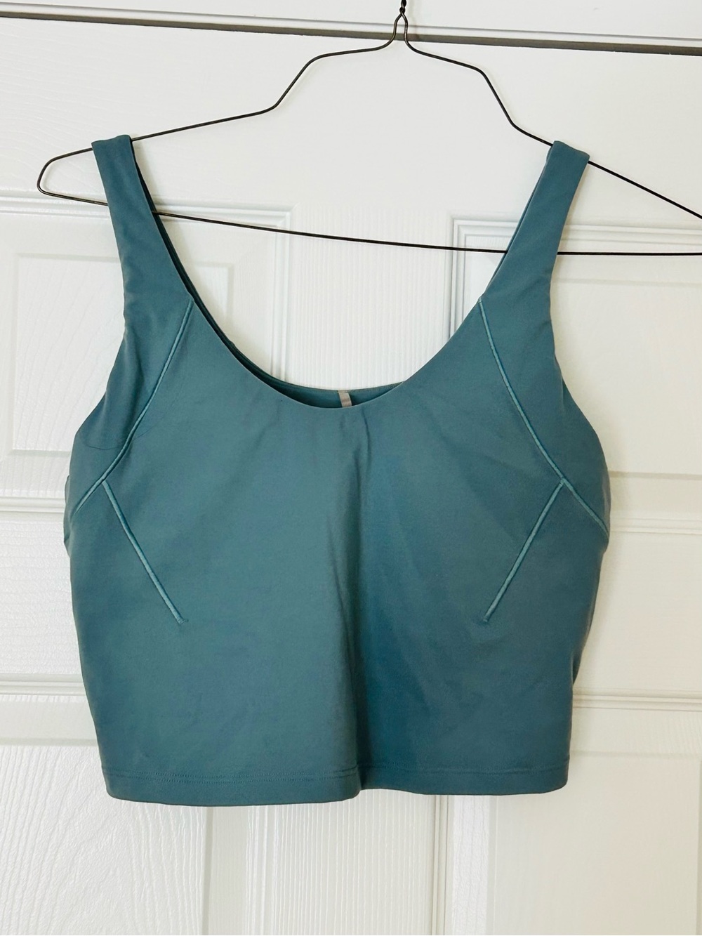 Calia Dusty Teal Scoop Neck Active Bra